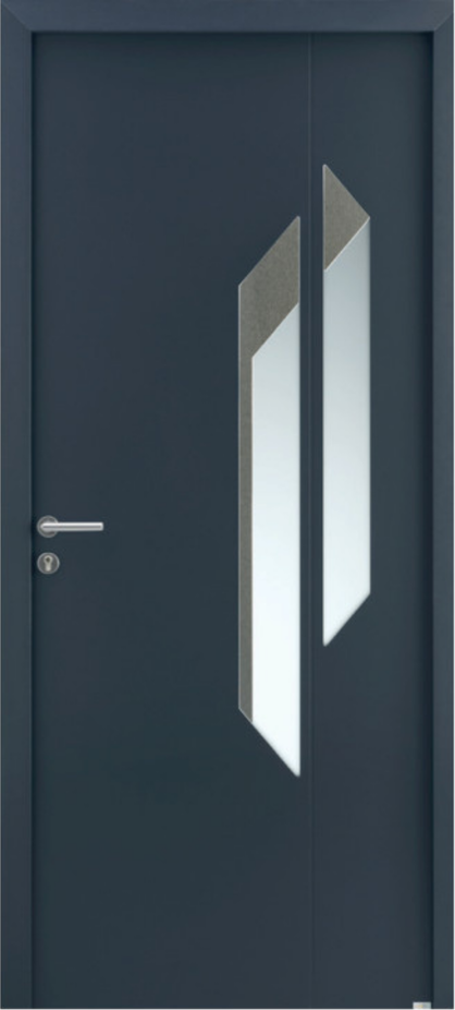 Portes contemporaine antracite Poitiers Fabrix Habitat