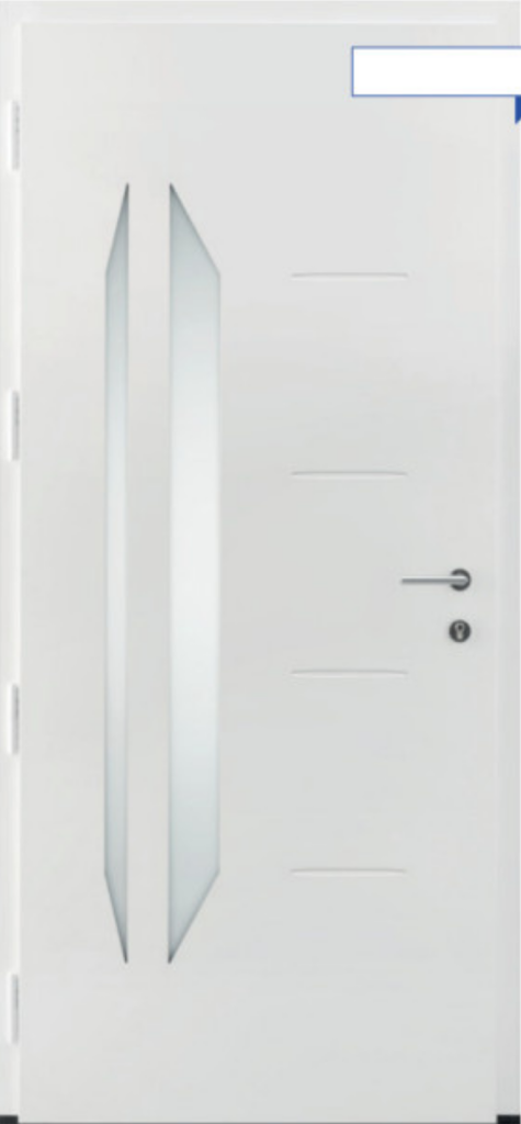 Portes contemporaine blanche Poitiers Fabrix Habitat