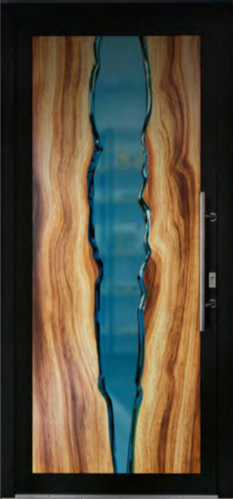 Portes vitrée moderne bois Poitiers Fabrix Habitat Poitiers